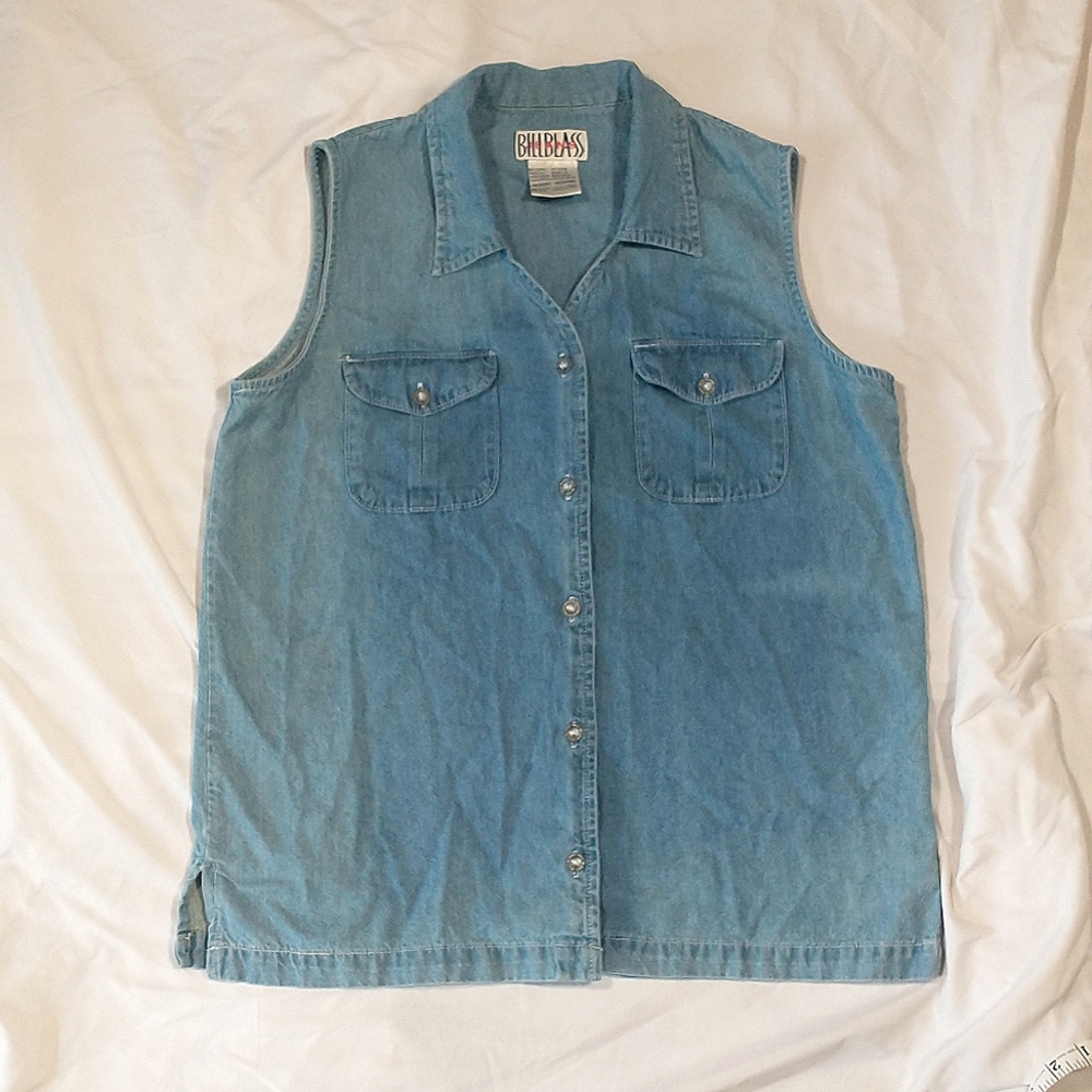 Vintage Bill Blass Jeans soft denim vest
